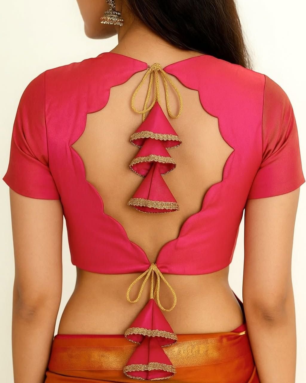 boat neck blouse design